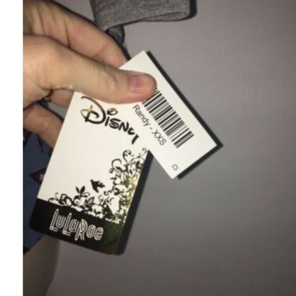 LuLaRoe Disney Randy XXS Minnie Mouse Red Bows NWT - Picture 3 of 4